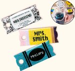 Personalizzato Glitter matita pastello taccuino Tumbler nome piastra coperchio accessori per Stanley Tumbler giorno dell'insegnante regalo di apprezza