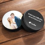 Personalisierter Hockey Puck mit Foto und Text Hochzeit Geburtstag Geschenk für Hockeybegeisterte Paare