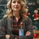 Gepersonaliseerde boog Kerstmis kous Badge Reel met borduurwerk naam Office accessoires kerstcadeau voor verpleegkundige leraar collega