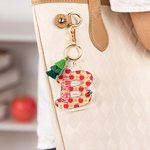 Personalisierte Bleistift Apple Design Acryl anfängliche Schlüsselanhänger mit Namen Geburtstag Anerkennung Dankeschön Geschenk für Lehrer