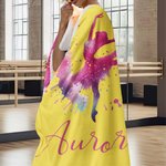 Personalized Ink Ballerina Street Dancer Soft Throw Blanket with Name Home Decor Birthday Christmas Gift for Dancer