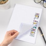 Crayon de couleur personnalisé Nom de la pomme 40 pages A4 Blocs-notes lignés détachables Liste de tâches pour le bureau Travail Écriture Appréciation