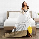 Personalised Embrace the Future Woven Retirement Throw Blanket Home Decor Retirement Gift for Friend Family