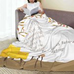 Personalised Embrace the Future Woven Retirement Throw Blanket Home Decor Retirement Gift for Friend Family