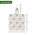 Personalizzato Cute Butterfly Rabbit Bird Woodland Animals Swaddle Blanket e Knot Hat Set con nome Baby Shower Birthday Gift per neonati