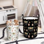 Panier de rangement pour le linge avec poignée, personnalisé, pour les garçons et les filles.