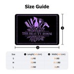 Felpudo Personalizado con Elementos Florales de Peluquería y Texto Peluquería Accesorios de Apertura Regalo para Peluqueros Amantes de la Belleza