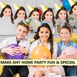 Personalized Portrait Photo Bunting Banner Paper Cut with Hanging Rope Birthday Party Decor Gift for Friends Family