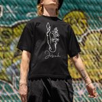 Maglietta personalizzata multicolore con nome e fiore di nascita del cavallo, 100% cotone, regalo di compleanno per gli amanti dei cavalli