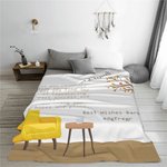 Personalised Embrace the Future Woven Retirement Throw Blanket Home Decor Retirement Gift for Friend Family