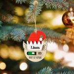 Personalized Daily Elf Report Christmas Ornament with Name Toggle to Naught or Nice Christmas Gift for Kids