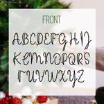 Personalised Colored Lights Coquette Bow Name Drawstring Gift Bag with Kraft Paper Tag Merry Christmas Party Favors for Kids Family