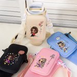 Sac de transport personnalisé pour bouteille d'eau avec nom et pochette amovible Cadeau d'anniversaire pour femmes