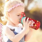 Personalized Cartoon Character Birth Flower Name Kid Water Bottle with Silicone Straw and Handle Birthday Gift for Boys Girls