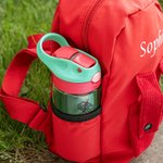 Personalizada Multicolor Flor de Nacimiento 16 oz Kid Botella de Agua con Pajita Back To School Accesorios al aire libre Regalo para Niños