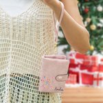 Portefeuille en cuir plié avec porte-cartes et nom Cadeau d'anniversaire pour les femmes