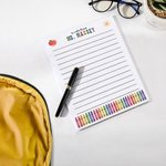 Crayon de couleur personnalisé Nom de la pomme 40 pages A4 Blocs-notes lignés détachables Liste de tâches pour le bureau Travail Écriture Appréciation