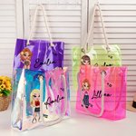 Sac à Main Imperméable Personnalisé avec Dessin et Nom Style Y2K Néon Laser Cadeau Anniversaire Mariage pour Femme Fille