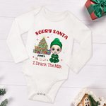 Body de bébé en coton avec nom Cadeau de douche de Noël pour bébé