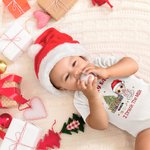 Body de bébé en coton avec nom Cadeau de douche de Noël pour bébé