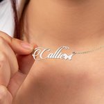 Personalisierte zierliche Schmetterling Name Pendnat Halskette Valentinstag Geburtstag Jahrestag Geschenk für Frauen Mädchen