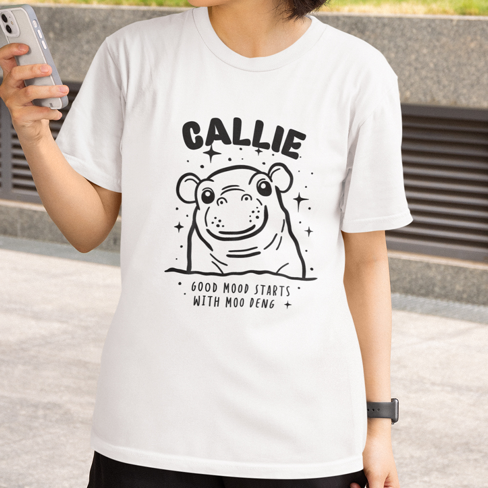 T-shirt unisexe Sweatshirt avec nom Cadeau d'anniversaire pour les fans de Moo Deng Lovers