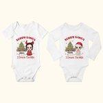 Body de bébé en coton avec nom Cadeau de douche de Noël pour bébé