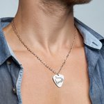 Personalizada Grabado Nota Símbolo Guitar Pick Colgante Collar con Nombre Dainty Música Joyería Cumpleaños Regalo para Guitarristas Amantes