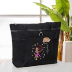 Sac à dos Oxford avec nom et fleur de naissance Cadeau d'anniversaire pour filles