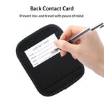 Personalised Cartoon Girl Woman Character Set of 2 Glitter Luggage Handle Wraps with Name and Contact Card Travel Accessories BIrthday Gift for Her