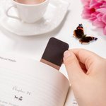 Marque-page magnétique en cuir avec nom Papillon de naissance personnalisé Cadeau d'anniversaire pour les femmes rats de bibliothèque