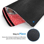 Personalised Cartoon Character Colorful Crayon Faux Glitter Mouse Pad with Name Appreciation Back to School Gift for Teacher