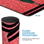 Personalised Cartoon Character Colorful Crayon Faux Glitter Mouse Pad with Name Appreciation Back to School Gift for Teacher