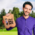 Henkilökohtainen sarjakuvahahmo Flanelli Golf Ball Bag Sack 2 Golf Balls Golf tarvikkeet Hauska syntymäpäivälahja golfari Golf pelaaja