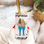 Verre en verre givré avec couvercle en bambou et paille Cadeau d'anniversaire pour les amis.