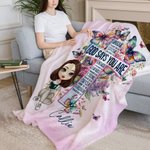 Personnalisé Dieu dit que vous êtes unique Bible spéciale Couverture chaude avec nom personnage de bande dessinée Décoration maison Cadeau d'anniversa