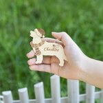 Personalizzato inciso nome Natale Cane Gatto con cappello e sciarpa Albero Decor regalo di Natale per gli amanti degli animali domestici