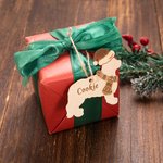 Personalizzato inciso nome Natale Cane Gatto con cappello e sciarpa Albero Decor regalo di Natale per gli amanti degli animali domestici