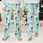 Gepersonaliseerde Multicolor Cute Avatar Best Ever 1-12 Foto's Kid Adult Pyjama Broek Verjaardagscadeau voor familie