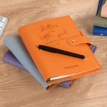 Personalised As I Watch You Grow Leather Journal Notebook Name with Hidden Buckle Pen Slot Baby Shower Mother's Day Father's Day Gift for Dad Mom