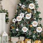 Gepersonaliseerde Cousin Crew Cartoon karakter keramische kerstbal met naam en sleutelkoord Kerst Home Decor Gift voor kinderen familie