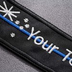 Llavero Personalizado Bordado Bandera de Australia con Texto Regalo de Cumpleaños para Policía Bombero Militar