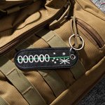 Llavero Personalizado Bordado Bandera de Australia con Texto Regalo de Cumpleaños para Policía Bombero Militar