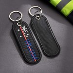 Llavero Personalizado Bordado Bandera de Australia con Texto Regalo de Cumpleaños para Policía Bombero Militar