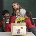 Sac à main personnalisé en forme de dessin animé avec fleur de naissance pour fille Cadeau d'anniversaire de mariage pour femmes filles
