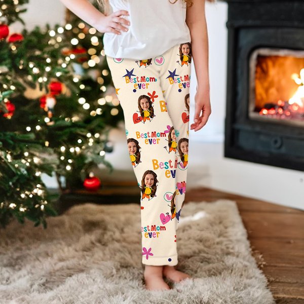 Personalizado Multicolor Lindo Avatar Best Ever 1-12 Fotos Niño Adulto Pijama Pantalones Regalo de cumpleaños para la familia