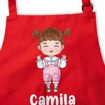 Tablier Ajustable pour Garçons Filles avec Poche Cuisine Pâtisserie Cadeau d'Anniversaire pour Enfants