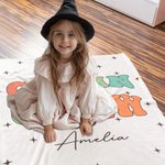 Primo personalizado Crew Personaje de dibujos animados Suave manta con nombre Navidad Cumpleaños Regalo para Niños Niñas