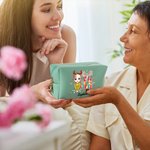 Trousse de maquillage personnalisée en forme d'arbre de Noël avec nom Cadeau d'anniversaire de Noël pour les filles et les femmes