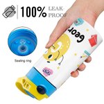 Personalised Cute Colorful Cartoon Graffiti Letter Photo Water Bottle with Name and Initial Birthday Back to School Gift for Kids